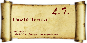 László Tercia névjegykártya